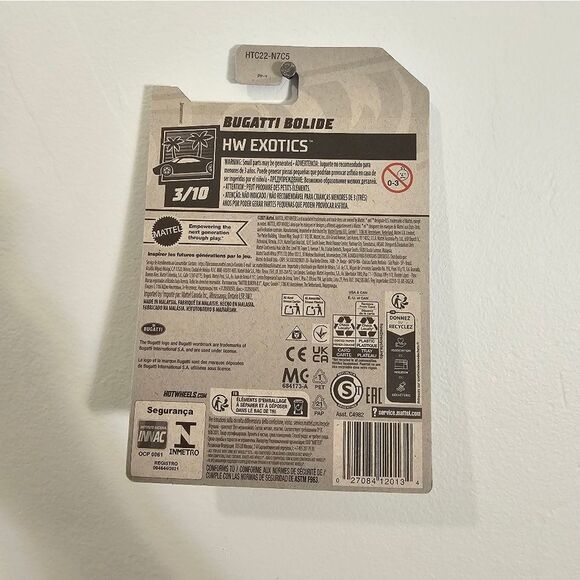 HotWheels Yellow Bugatti Bolide HW Exotics - Picture 7 of 7